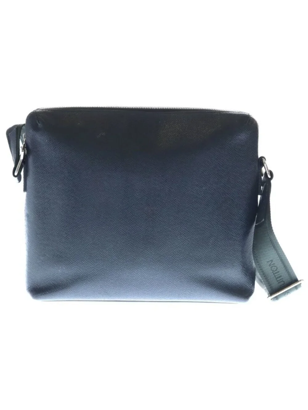 Louis Vuitton Taiga Grigori Messenger PM Leather Shoulder Bag Black